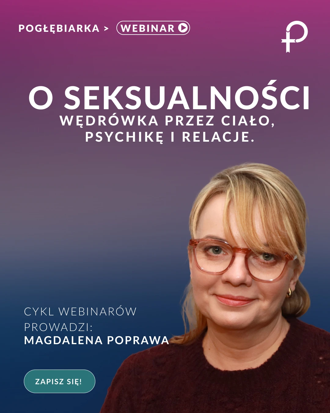 Pionowy header webinaru